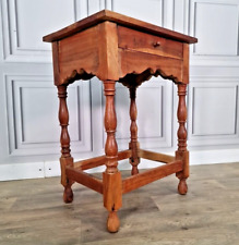 Rustic Vintage Wooden Hall Telephone Table Night Plant Stand With Drawer - Java for sale  Shipping to South Africa