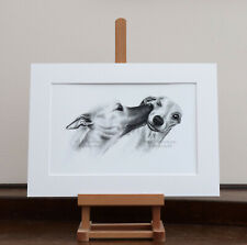 Whippet drawing mounted for sale  HIGH WYCOMBE