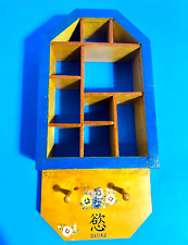 De colección Madera Curiosidades Estante para Baratija Colgante de Pared Decoración Casa Hogar En Forma Azul, usado segunda mano  Embacar hacia Argentina