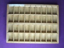 Letterpress Printing Adana SMALL WOODEN 36 Division TYPECASE with chipboard inst for sale  Shipping to South Africa