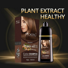 Xampu tintura de cabelo instantânea permanente natural 500 ml óleo de argan coloração de cabelo feminino comprar usado  Enviando para Brazil