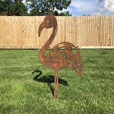 Brown metal flamingo for sale  UK