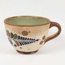 Vintage Tonala Style Mexican Clay Pottery Tea Cup Signed Mexico for sale  Shipping to Canada