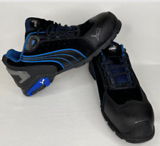 Zapatos de trabajo de seguridad para hombre Puma F2413-11 ASTM SR negros/azules talla 10 segunda mano  Embacar hacia Argentina