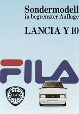 LANCIA Y10 Y 10 FILA Sondermodell Youngtimer Prospekt Brochure 1987 O comprar usado  Enviando para Brazil