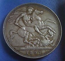 victoria silver crown 1897 for sale  EXMOUTH