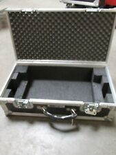 56cm x 28cm x 16cm black briefcase flightcase / deep hinged case (N12) for sale  CROYDON