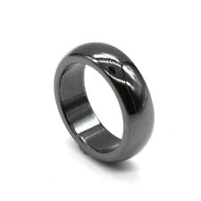 Black Hematite Magnetic Healing Ring 6mm Band Sizes 5 Through 12 Men Women Rings, used for sale  Shipping to South Africa