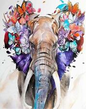 High Quality Home wall Decorative art Handmade elephant oil painting on canvas for sale  Shipping to Canada
