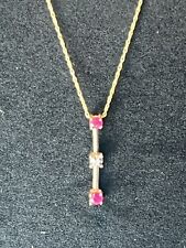 valentines ruby necklace for sale  Sutton