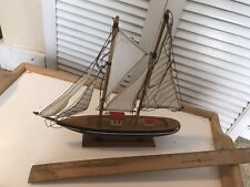Velero de madera modelo barco velero decoración goleta atlántica... segunda mano  Embacar hacia Argentina
