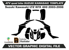 Modelo SUZUKI LTZ 400 KAWASAKI KFX 400 2003-2008 formato vetorial AI CDR A65, usado comprar usado  Enviando para Brazil