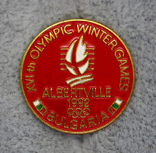 Bułgaria NOC na Zimowych Igrzyskach Olimpijskich 1992 przypinka na sprzedaż  Wysyłka do Poland