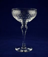 Tudor Crystal Champagne Glass / Saucer – 13cms (5-1/8″) Tall - Signed 1st, used for sale  Shipping to South Africa
