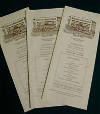 3 Vintage Musso and Frank Menus Hollywood Oldest Restaurant  for sale  Shipping to South Africa