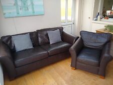 Leather seater sofa for sale  HASSOCKS