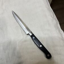 Cuchillo utilitario/de repuesto Chicago Cutlery hoja de 5" mango negro 3 remaches segunda mano  Embacar hacia Argentina