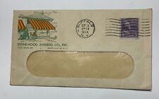Toldo com capuz de pedra cor capa postal linha prexy cancelamento legal 1944 Jefferson 3 centavos comprar usado  Enviando para Brazil
