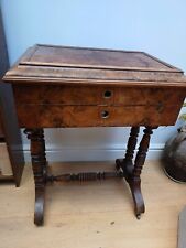 Antique walnut sewing for sale  SUNBURY-ON-THAMES