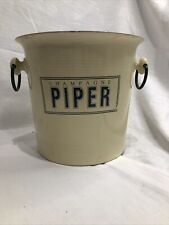 VINTAGE USED DESIGNER PIPER CHAMPAGNE ICE BUCKET COOLER WINE BAR SPARKLING PARTY, used for sale  Shipping to South Africa