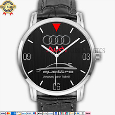 Relógio de pulso masculino Audi Quattro logotipo carro AU005 relógio de quartzo mostrador aço inoxidável comprar usado  Enviando para Brazil