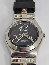 2005 Relógio Feminino Swatch Irony AG2004 Fabricado na Suíça Mostrador Preto Pérola 34mm, usado comprar usado  Enviando para Brazil