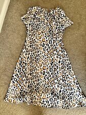 Leopard Light Blue Principles Leopard dress Size 14 Petite for sale  Shipping to South Africa