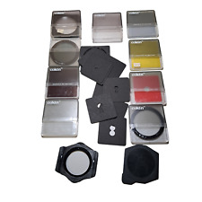 Cromofiltros de lente de Cokin redondos y cuadrados y soporte de filtro para cámara varios colores segunda mano  Embacar hacia Mexico
