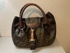 Used, Fendi Tortoise Spy Bag Zucca Canvas and Leather for sale  Fulshear