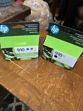 Nuevos cartuchos de tinta genuinos HP 910XL color negro 4 piezas OfficeJet 8022, 8020 segunda mano  Embacar hacia Argentina