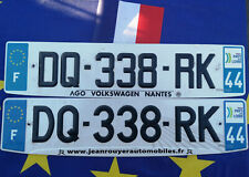 French license plates d'occasion  Expédié en Belgium