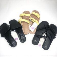 Lote de 3 sandalias de verano para mujer talla 6,5 surtidas nuevo con etiquetas negras/amarillas segunda mano  Embacar hacia Argentina