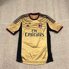 Camiseta de fútbol Adidas 2013 dorada pequeña del AC Milan para hombre segunda mano  Embacar hacia Argentina