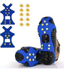 XYZLH Ice Cleats, Ice Grips Traction Cleats Grippers Non-Slip Over Small Blue for sale  Shipping to South Africa