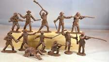 Soldados de juguete clásicos Alamo Texans Frontiersmen marrón segunda mano  Embacar hacia Argentina