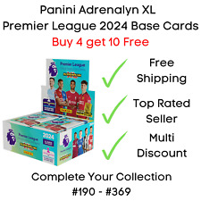 Cartões base Panini Adrenalyn XL Premier League 2024 #190 - #369 Compre 4 e ganhe 10 grátis comprar usado  Enviando para Brazil