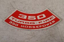NOS Air Cleaner Decal / Sticker--350 Turbo-Fire 350 hp--para Corvette/Camaro, usado comprar usado  Enviando para Brazil