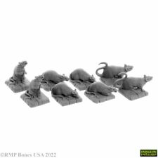8 x DIRE RATS - BONES USA DWELLERS REAPER figurine miniature rpg jdr 7036 77016 til salgs  Frakt til Norway