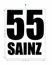 Sticker sainz driver d'occasion  Freyming-Merlebach