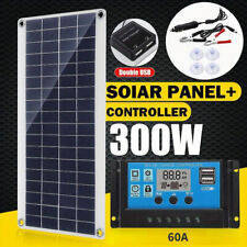 Kit de paneles solares de 300 W 60A 12V cargador de batería con controlador para RV barco camping, usado segunda mano  Embacar hacia Argentina