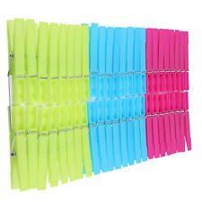 Clothespins Colourful Plastic Clothes Clips Clamps Durable 48-144 PCs. til salg  Sendes til Denmark