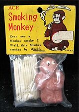 Used, 1950 Ace Smoking Brown Monkey Toy In Original Packaging Old Store Stock Japan for sale  Shipping to South Africa