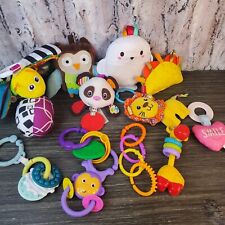 Bebê infantil 15 peças Lote de brinquedos - chocalho, agitador, enrugamento, anéis de dentição, etc. comprar usado  Enviando para Brazil