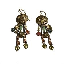 dangling copper earrings leaf for sale  Billings