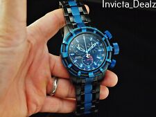 Raro Invicta Reserve Bolt Swiss Made Chrono mostrador preto tom azul-preto relógio SS comprar usado  Enviando para Brazil
