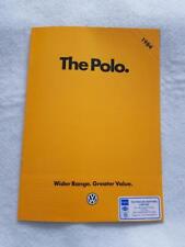 Folheto de vendas de carros VW POLO C/C FORMELE CL GL 1984 #320/1190.31.25 8/83 comprar usado  Enviando para Brazil