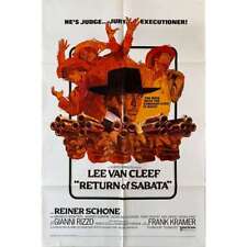 Pôster do filme RETURN OF SABATA - 27x41 pol. - 1972 - Gianfranco Parolini, Lee Van comprar usado  Enviando para Brazil