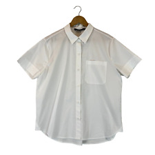 Jenni Kayne Womens Button Up Top Size Large Short Sleeve Minimalist Preppy Light, used for sale  Shipping to South Africa