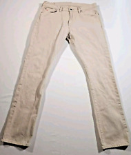 Jeans Polo Ralph Lauren Denim Hudson Bone Masculino Bege Perna Reta 34x32, 2014, usado comprar usado  Enviando para Brazil