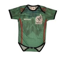 Selección México One Piece Baby Mameluco 6-9 Meses Camiseta de Fútbol Verde 2023 segunda mano  Embacar hacia Argentina